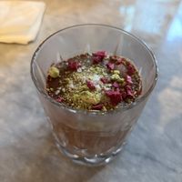 The chocolate mousse desert   at Mr Watson in Amsterdam