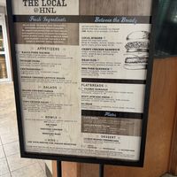 Menu   at HNL - The Local in Honolulu