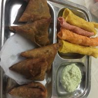 Thali at Joshi's Vegetarian Food Court in Zanzibar