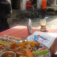 Gujarati Thali at Joshi's Vegetarian Food Court in Zanzibar