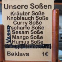 Vegan sauces at Sesam Grill  in Sachsen
