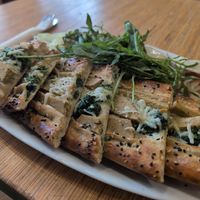 Vegan spinach seitan pide at Sesam Grill  in Sachsen