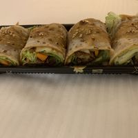 Peking duck rolls. Very good  at Kuan-Yin Vegetarian in Brisbane