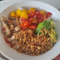 Large Vegan Chicken Poke Bowl at Healthy Poke  in Gran Canaria