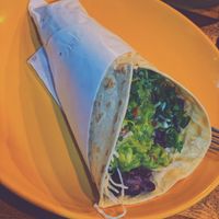 Veggie Burrito with added guacamole at Dos Tacos - Gangnam in Seoul