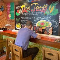 Inside counter seating  at Dos Tacos - Gangnam in Seoul