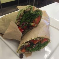 Chana bean wrap at Baagan in San Ramon