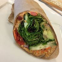 Quina wrap with Chipotle sauce at Baagan in San Ramon