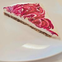 Raspberry swirl cheesecake at Baagan in San Ramon