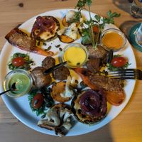 The vegetable plate "apraxas" love it. at Abraxas in La Gomera