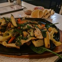 Fajitas, huge servings at Amigos Mexican Restaurant in Hobart