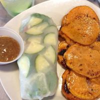 Pad Thai Wrap with Sweet Potato Fries at The Healthier Place to Eat in Pocatello
