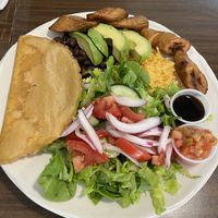 Vegan Taste of Nicaragua with the vegan empanada. Absolutely excellent, and would get again    at The Healthier Place to Eat in Pocatello