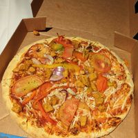 Vegan pizza at Domino's Pizza Groningen - Boterdiep - Centrum in Groningen