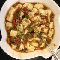mapo tofu!! extra spicy at Liza Veggies 麗姐廚房 - Wan Chai in Hong Kong Island
