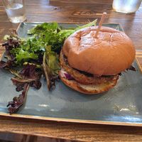 Veggie burger totally vegan at First Watch in Akron