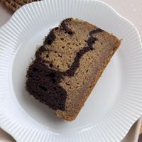 Piece of sugar-free cake  at Plant Bakery Cafe (HBC) in Seoul