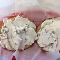 veggie tofu spread   at Mister Bagel in South Portland