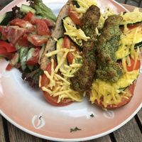 Überbackenes Baguette  at brennNessel in Dresden