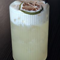 Key lime pie in a glass (nonalcoholic) at Green Table in Trinity