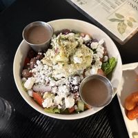 Greek salad  at Green Table in Trinity