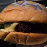Regina George Vegan burger at Royal Stacks Moonee Ponds in Moonee Ponds