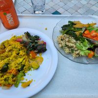 Couscous with veggies (~300g) and mixed salad (~200g) at Heller's Vegetarisches Restaurant & Cafe in Mannheim