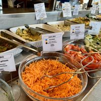 salads at Heller's Vegetarisches Restaurant & Cafe in Mannheim