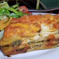 Vegan Lasagna at Nagila in Jerusalem