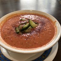 Cold soup at Nagila in Jerusalem