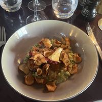 Baked Jerusalem artichoke   at Norrlyst i Tårnet in Copenhagen