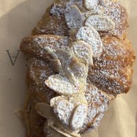 Almond croissantt  at Queen Pea in Balmain