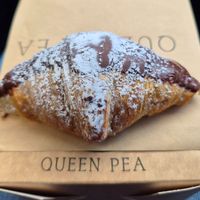 Mini chocolate croissant $6 at Queen Pea in Balmain