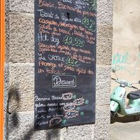 Menu as of July 2026 at Le Monde à l'endroit |  The World the Right Way Up in Saint-malo