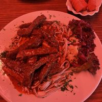 Spätzle mit Geschnetzeltem  at Hemperium in Ulm