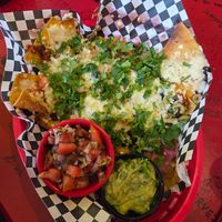 Chorizo TVP Nachos with the works! at Mexi & Co in Sherbrooke