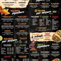 Menu at Mexi & Co in Sherbrooke