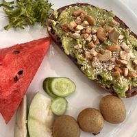 Avocado toast, fruit & veg   at Baan Boon Homestay  in Krung Thep Maha Nakhon