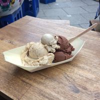 Chocolate with chili and salty peanuts at iceDate - Amalienstt in Munich