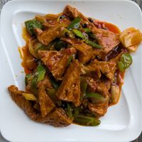 Szechuan Fried Tofu at Tasty Corner Chinese Restaurant in Portland