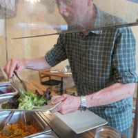 The menu is a salad buffet, all vegetarian, organic and mainly vegan. Plenty of choice. at La Cuisine de Johanna in Bordeaux