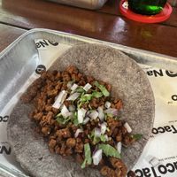Vegan chorizo taco   at Naco Taco in Hanoi