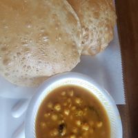 Chhole Puri at Taj Chaat House in Irving