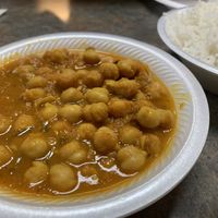 Chana masala, Chickpea curry. at Taj Chaat House in Irving