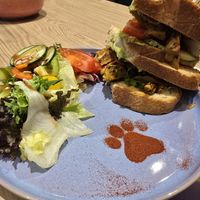 Sample sandwich at Katzentempel Hamburg Holstenwall in Hamburg