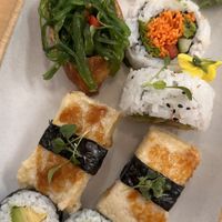 Pumpkin and Sweet Potato sushi  at NORI TABLE - The Tannery in Christchurch