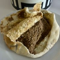 Foul sandwich  at Al Baghl Restaurant in Dubai