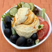 Hummus bowl  at The Talk Restaurant in Dubai