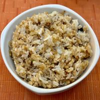 Garlic fried rice  at The Talk Restaurant in Dubai
