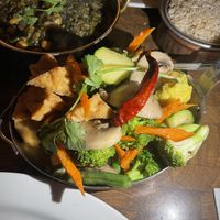 Monk stir fry  at Annapurna Cafe in Seattle